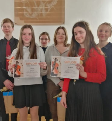 Krásný úspěch v komorní soutěži smyčců